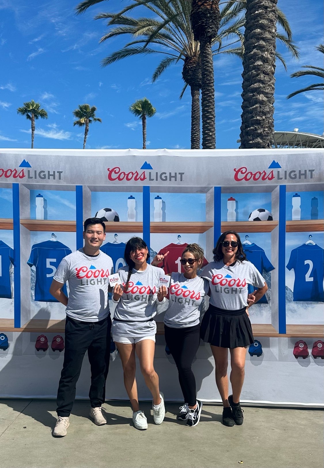 We Staff It team at the Coors Light & Leagues Cup event