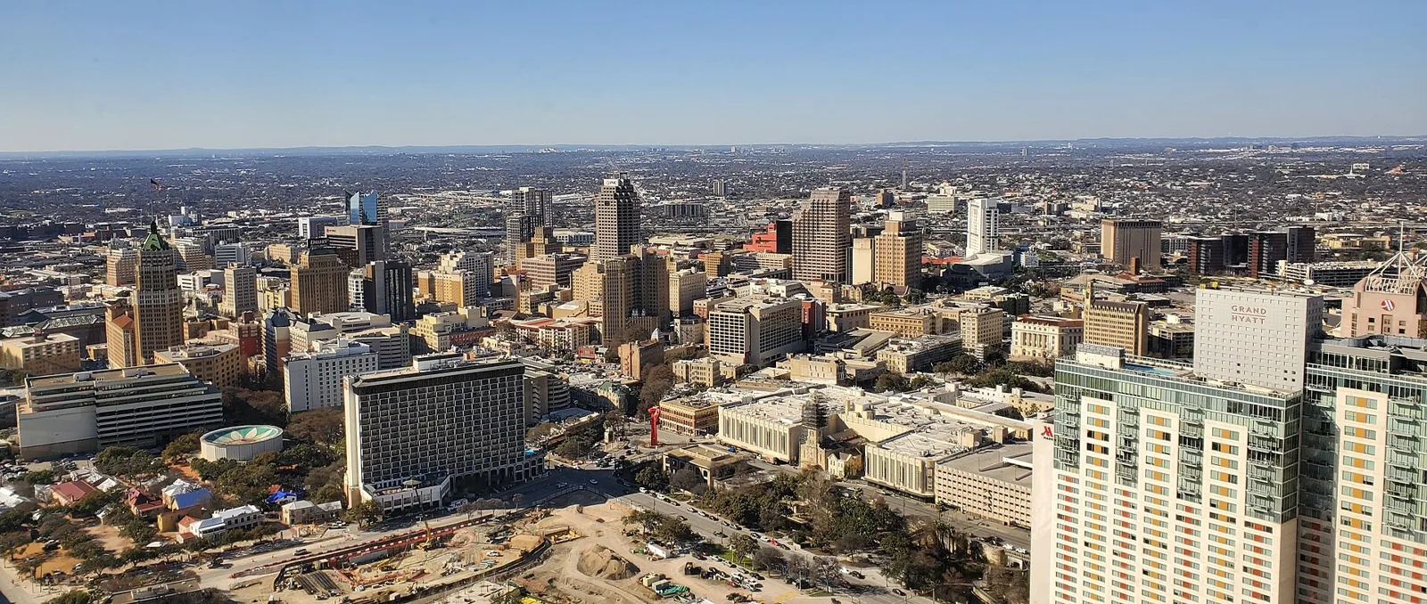 San Antonio skyline and recognizable city landmarks