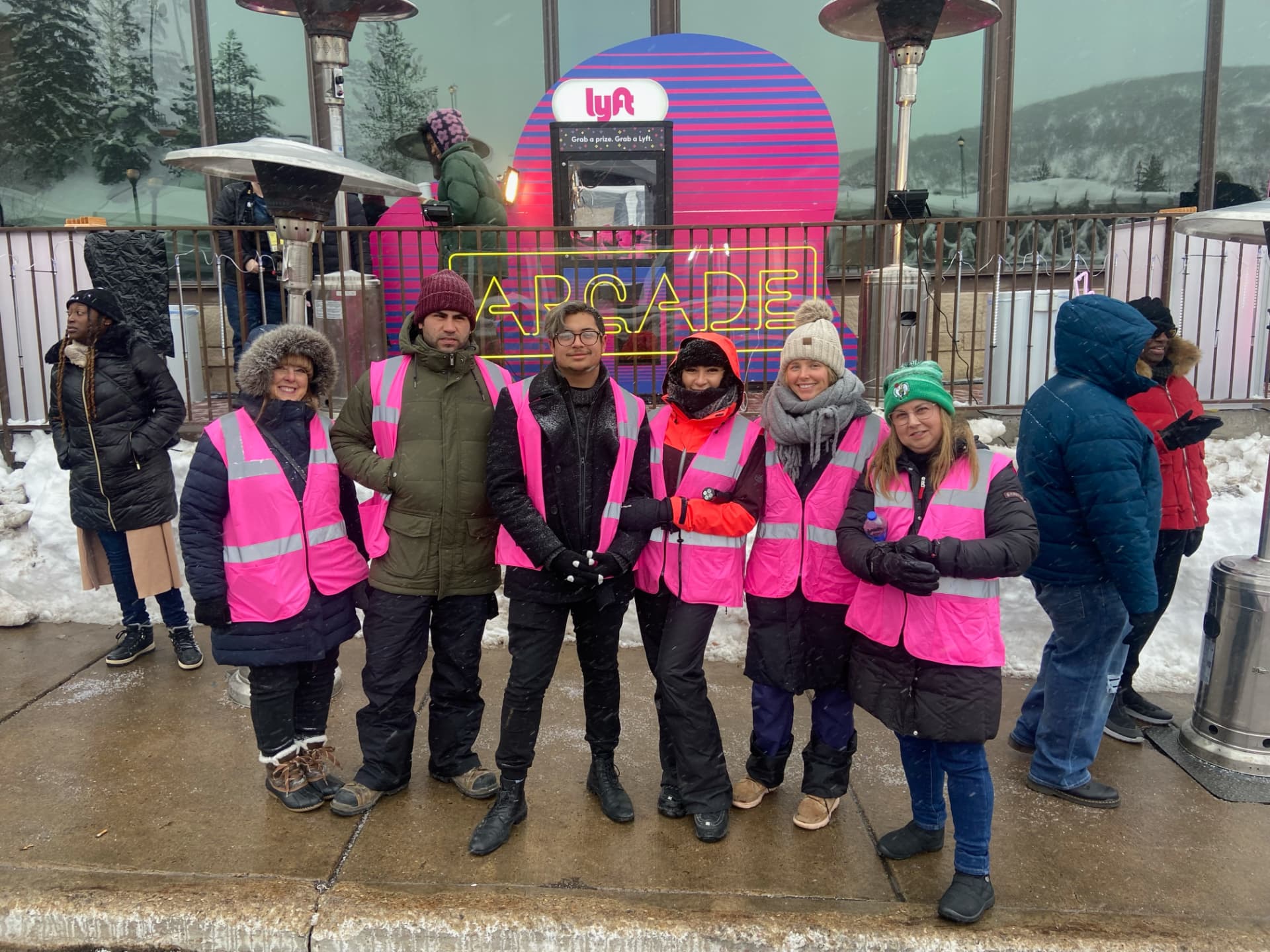 We Staff It team at the Lyft Arcade event